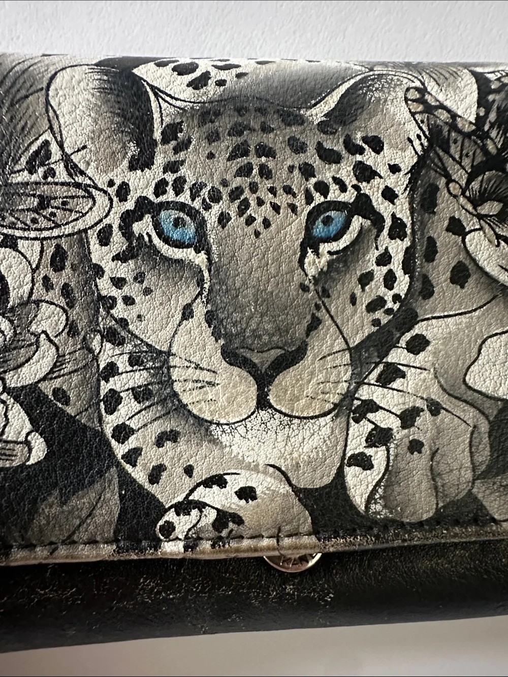 Anuschka Leather Hand Painted Wallet RFID
